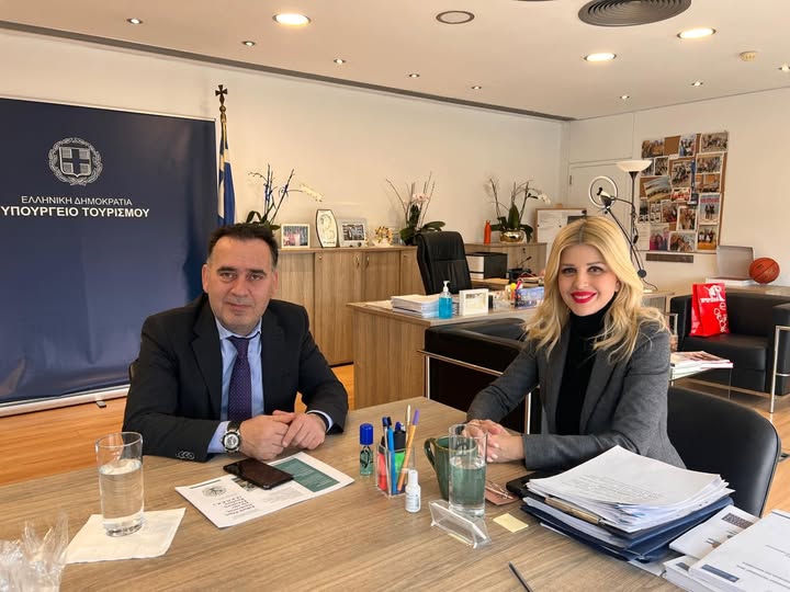 Συνάντηση Σπύρου Τσιλιγγίρη με την Υφυπουργό Τουρισμού για θέματα τουρισμού που αφορούν τον Νομό Ξάνθης